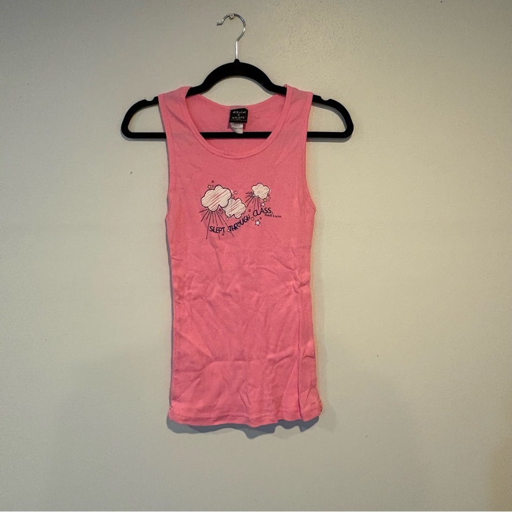 Y2K Pink Graphic Tank Top